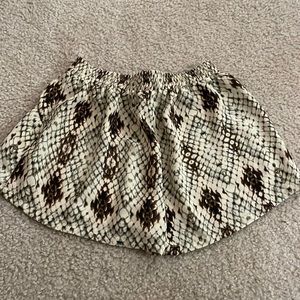 Snakeskin shorts